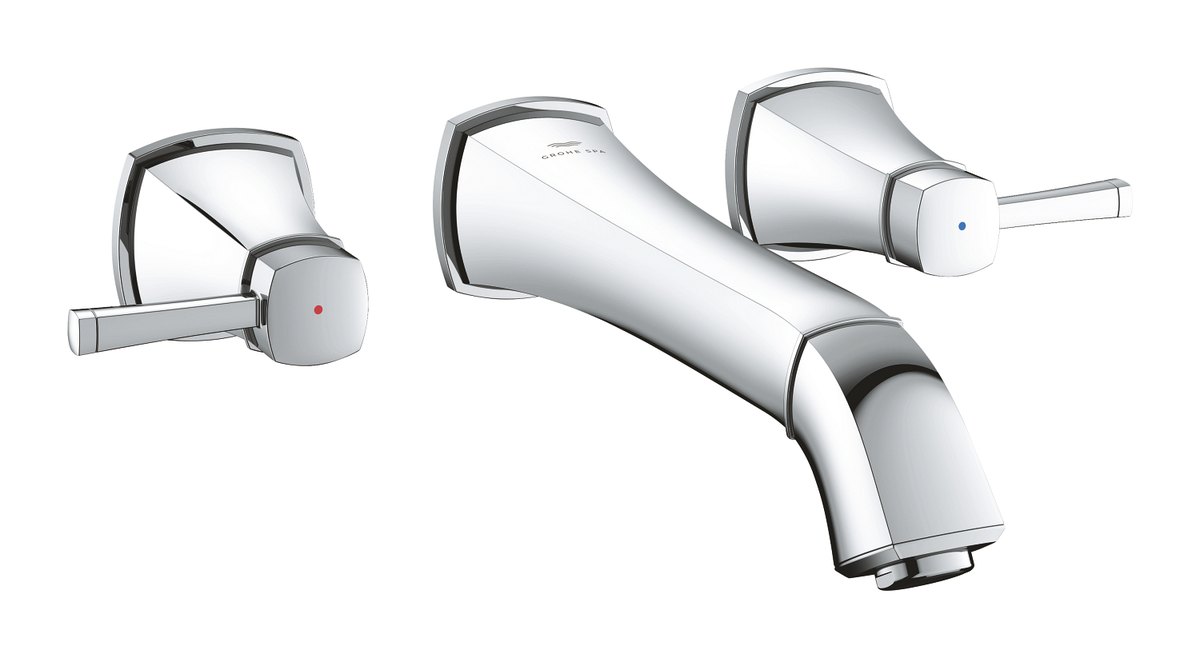 GROHE Grandera Three hole basin mixer 1/2" L Size L — Chrome