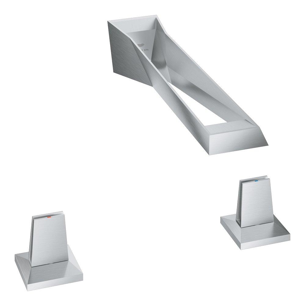 GROHE Allure Brilliant 3 hole wall mount basin mixer M — Stainless steel