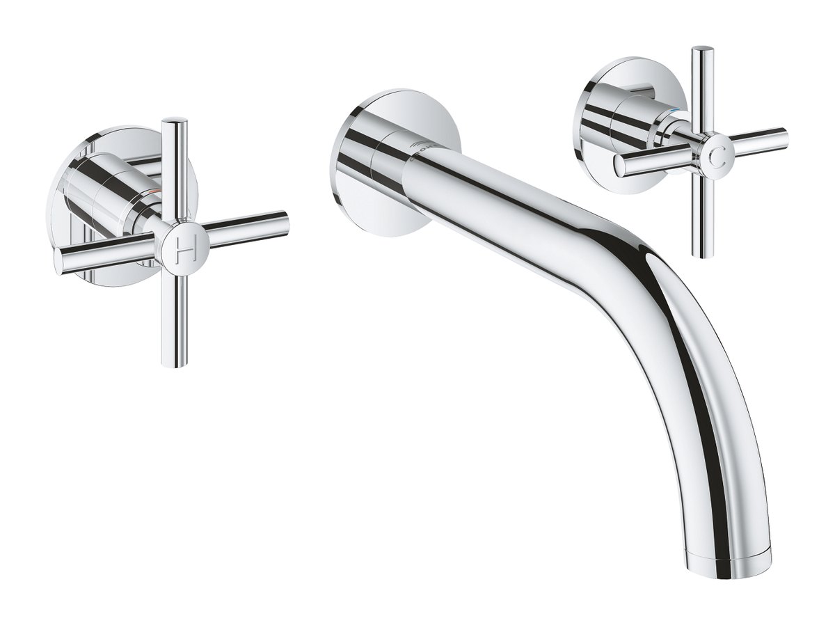 GROHE Atrio Three hole basin mixer M Size M — Chrome