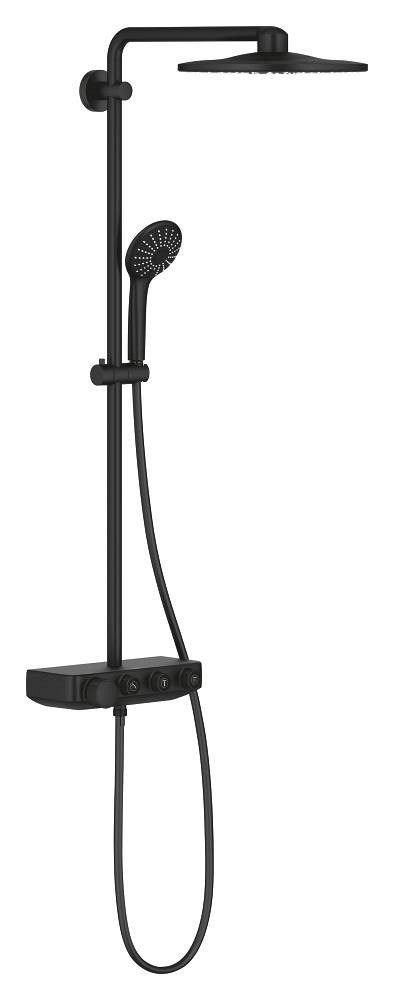 GROHE Euphoria SmartControl System 310 Shower system with thermostat for wall mounting — Phantom Black