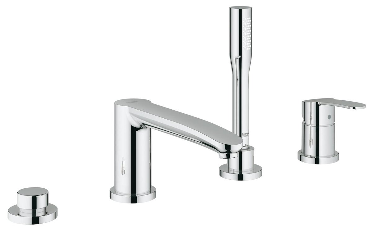 GROHE Eurostyle Cosmopolitan Four hole single lever bath combination — Chrome
