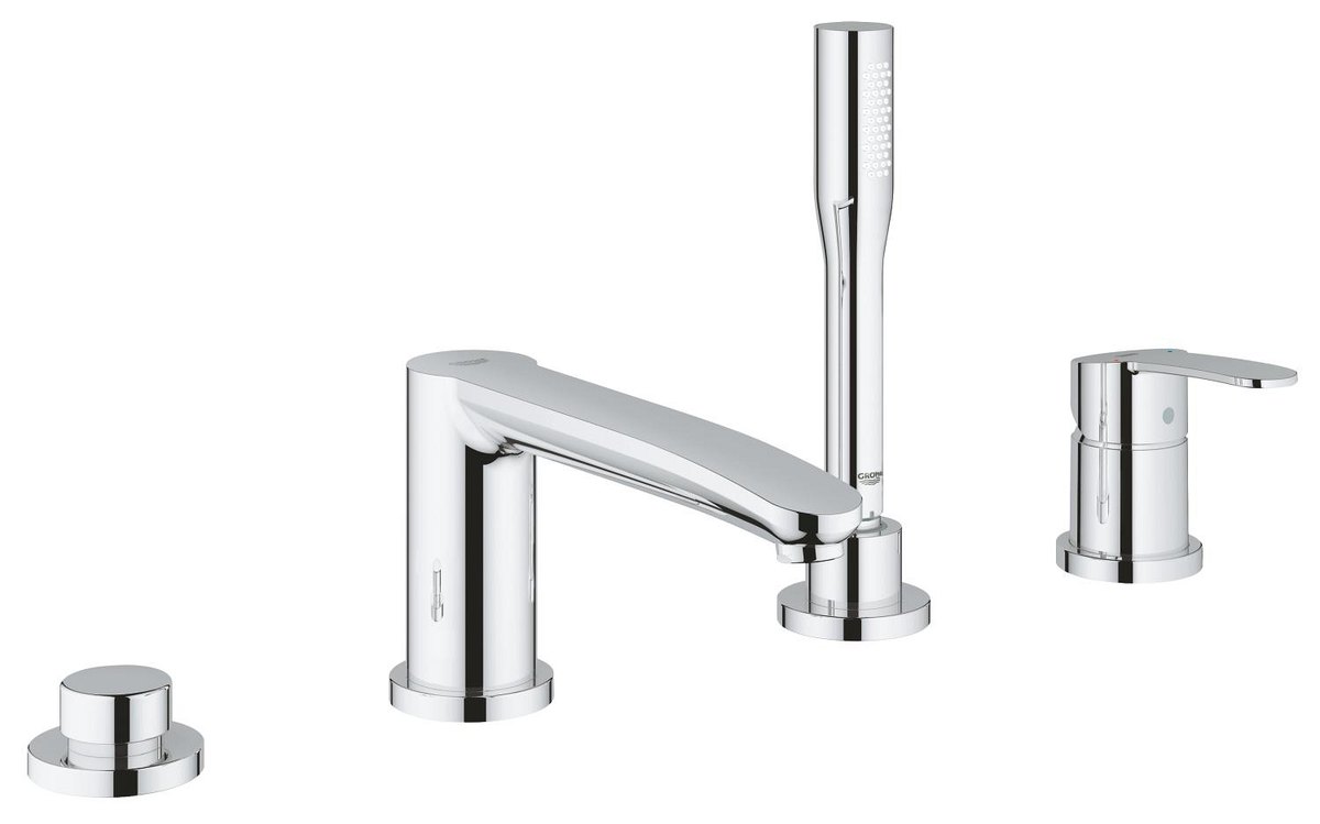 GROHE Eurostyle Cosmopolitan Four hole single lever bath combination — Chrome