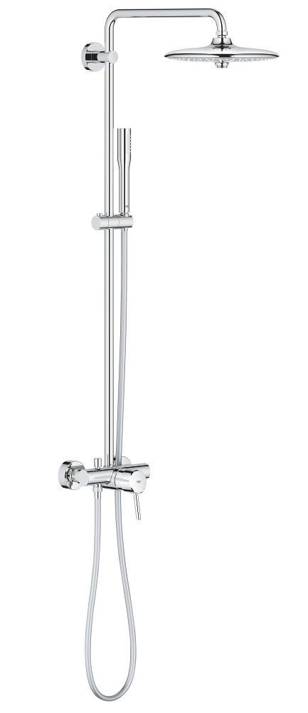 GROHE Euphoria Concetto System 260 Shower system with single lever mixer for wall mounting — Chrome