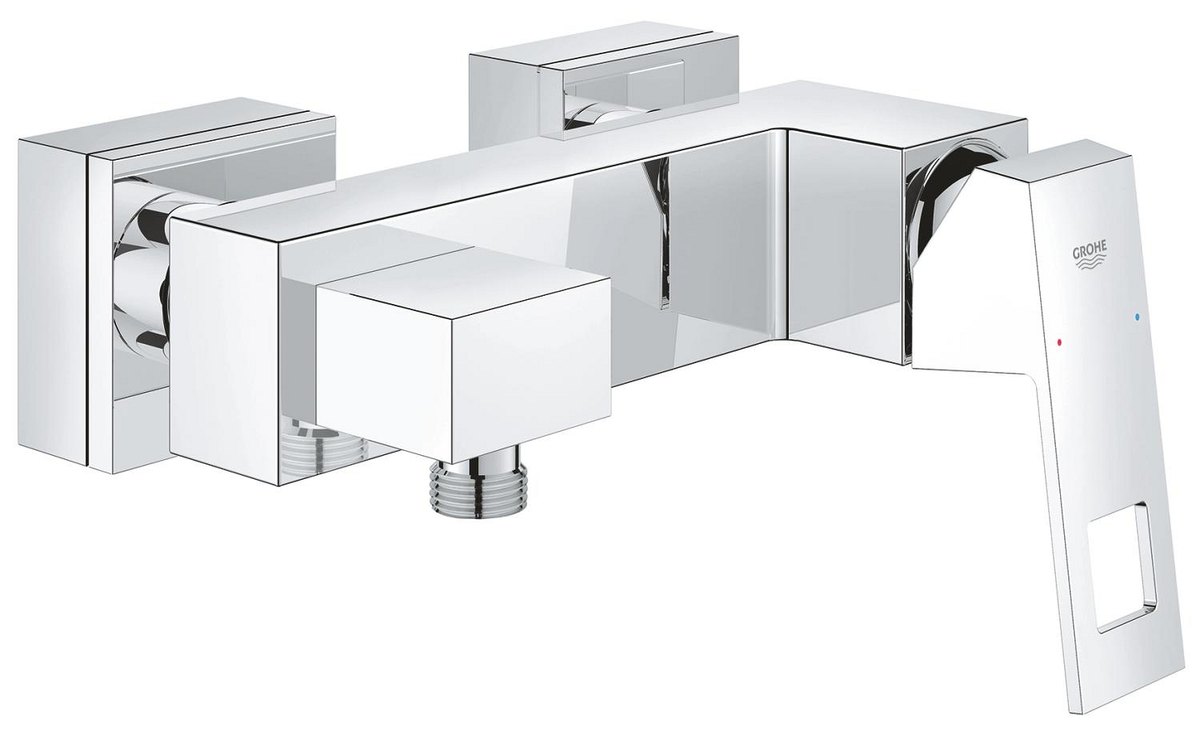 GROHE Eurocube Single lever shower mixer 1/2" — Chrome