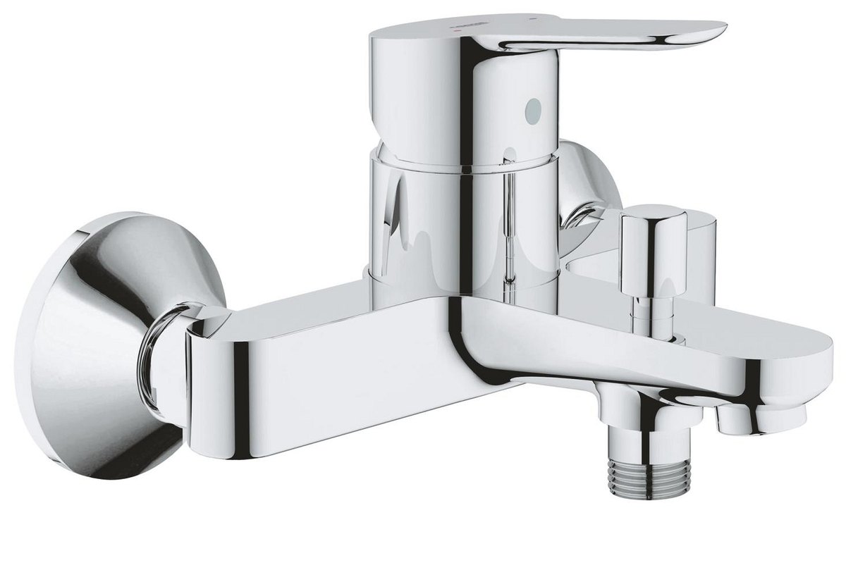 GROHE BauEdge Single lever bath mixer 1/2" — Chrome