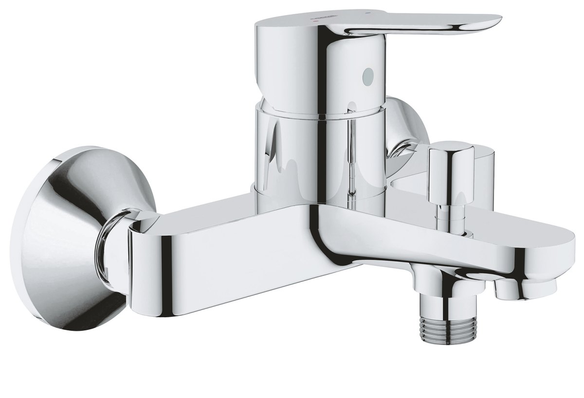 GROHE BauEdge Single lever bath mixer 1/2" — Chrome