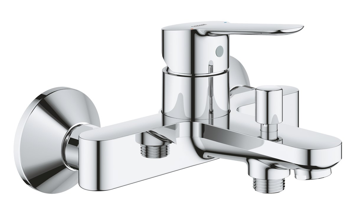 GROHE BauEdge Single lever bath mixer 1/2" — Chrome