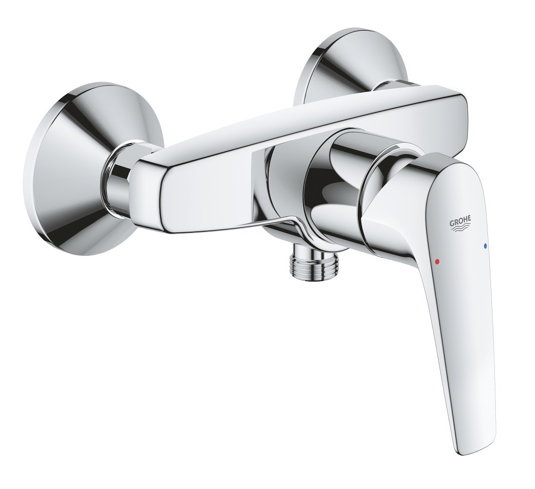GROHE BauFlow Single lever shower mixer 1/2" — Chrome