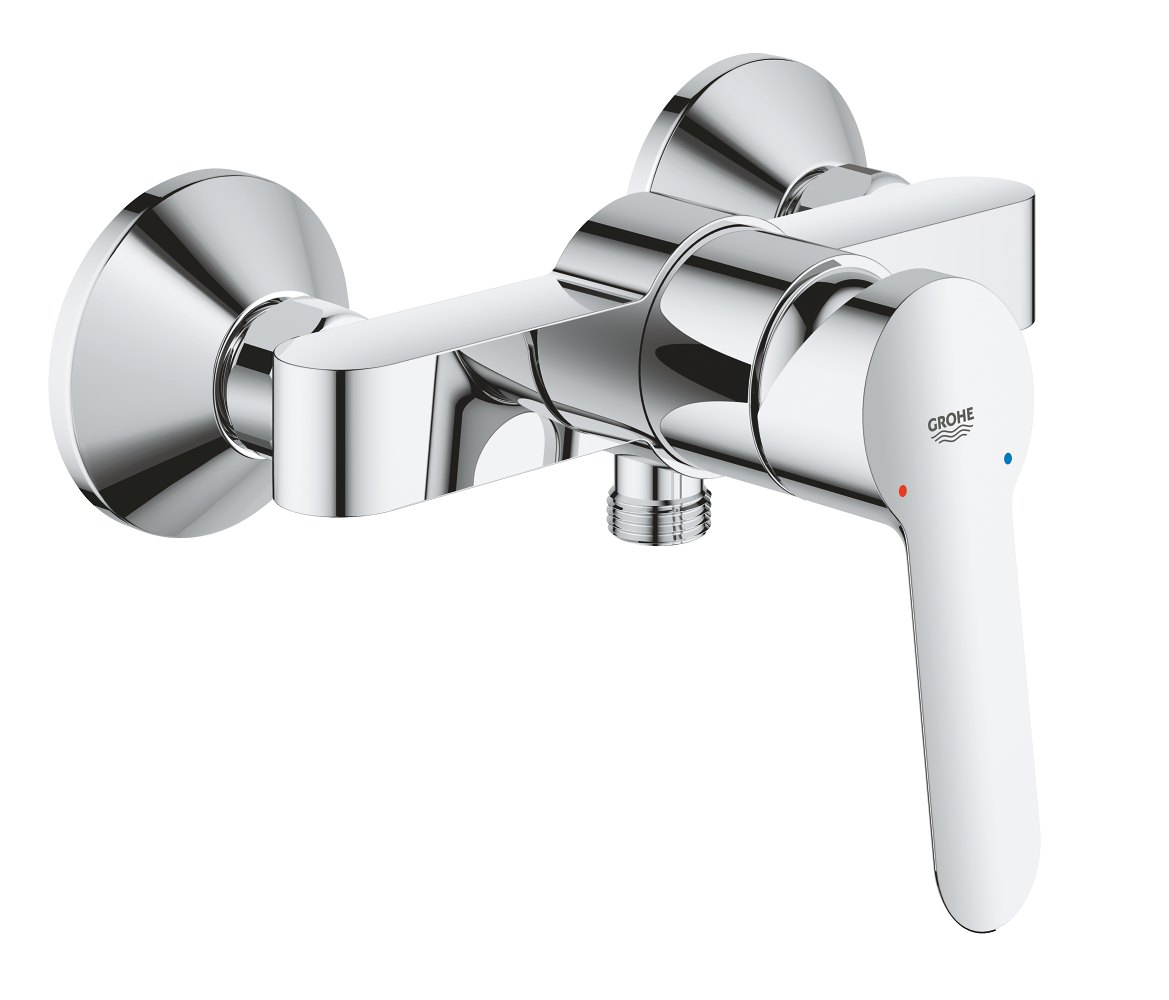 GROHE BauEdge Single lever shower mixer 1/2" — Chrome