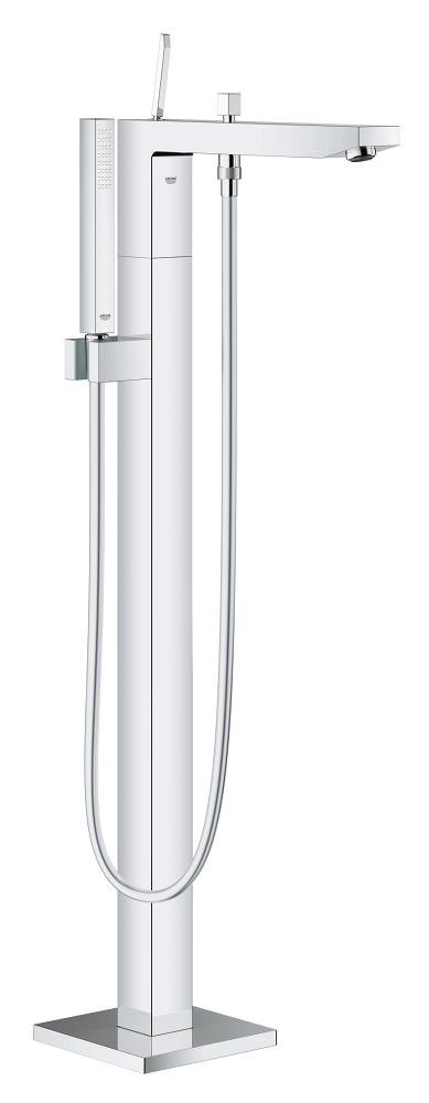 GROHE Eurocube Joy Single lever bath mixer 1/2" floor mounted — Chrome