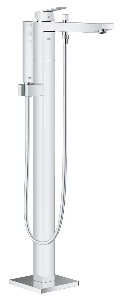 GROHE Eurocube Single lever bath mixer 1/2" floor mounted — Chrome