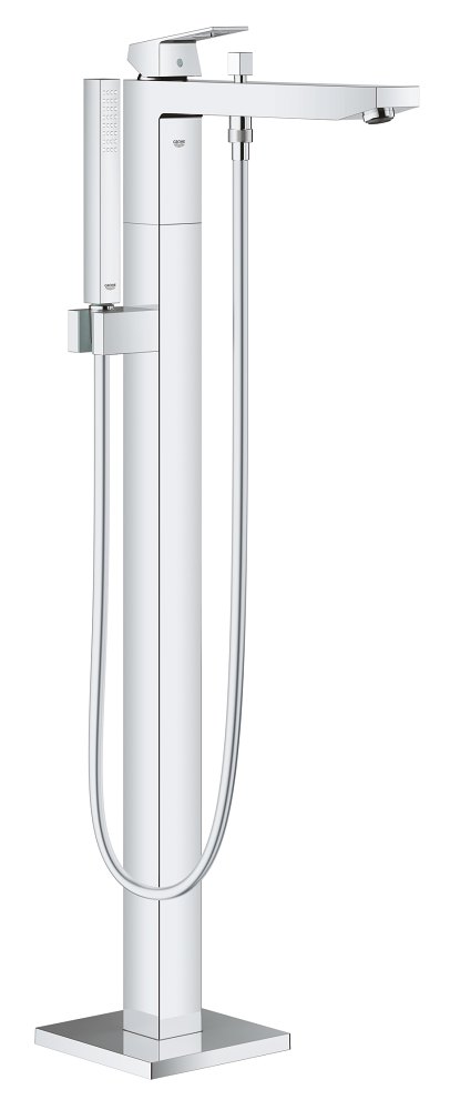 GROHE Eurocube Single lever bath mixer 1/2" floor mounted — Chrome