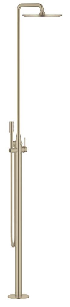 GROHE Essence Single lever free standing shower system — Brushed Nickel