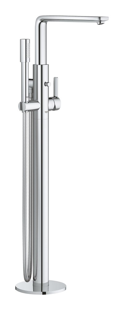 GROHE Lineare Single lever bath mixer 1/2" floor mounted — Chrome