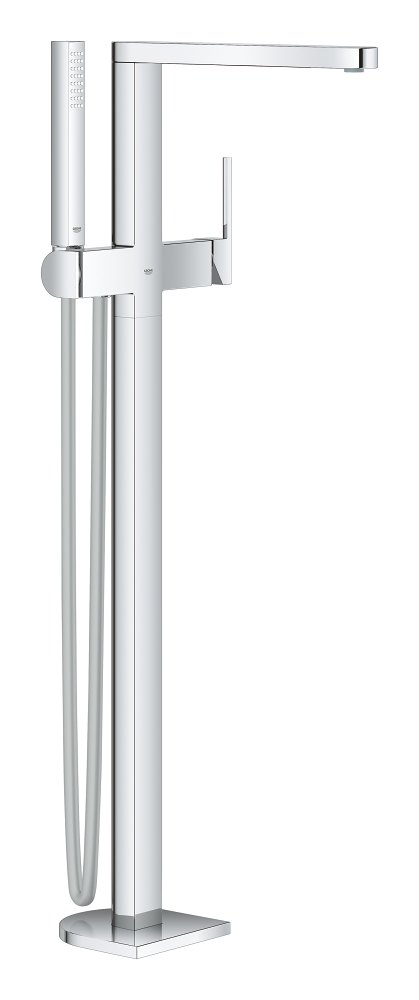 GROHE GROHE Plus Single lever bath mixer 1/2" floor mounted — Chrome