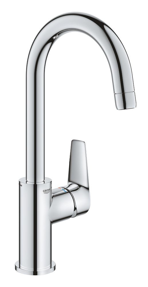 GROHE BauEdge Single lever basin mixer 1/2" L Size L — Chrome