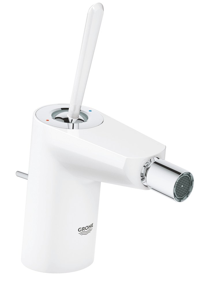 GROHE Eurodisc Joy Single lever bidet mixer 1/2" S Size — White chrome
