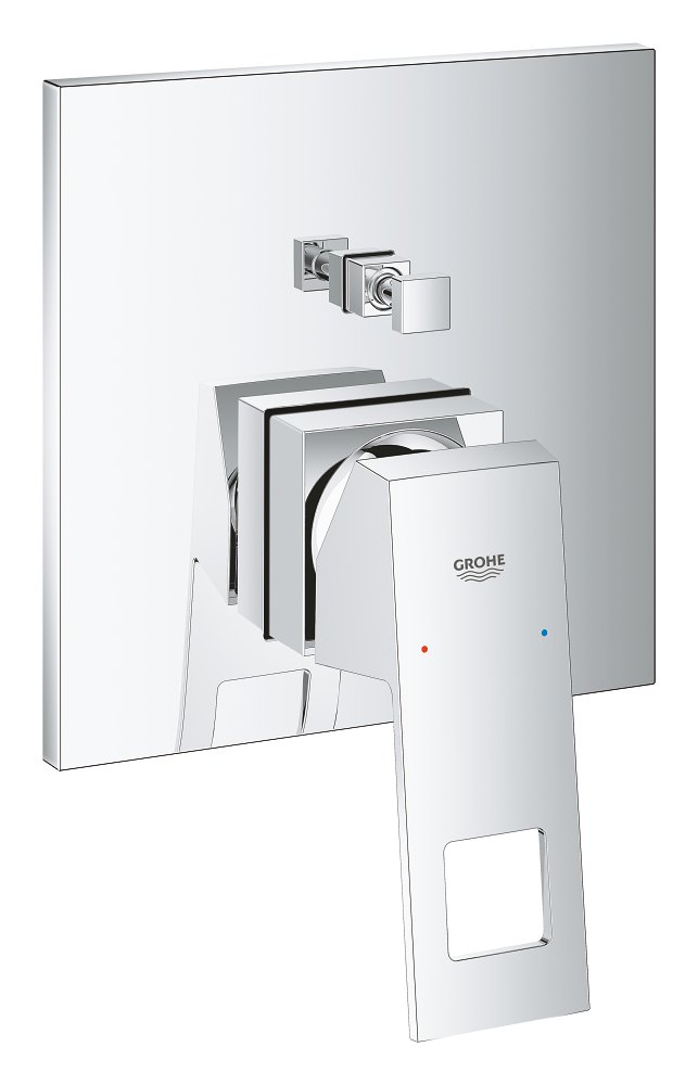 GROHE Eurocube Single lever mixer with 2 way diverter — Chrome
