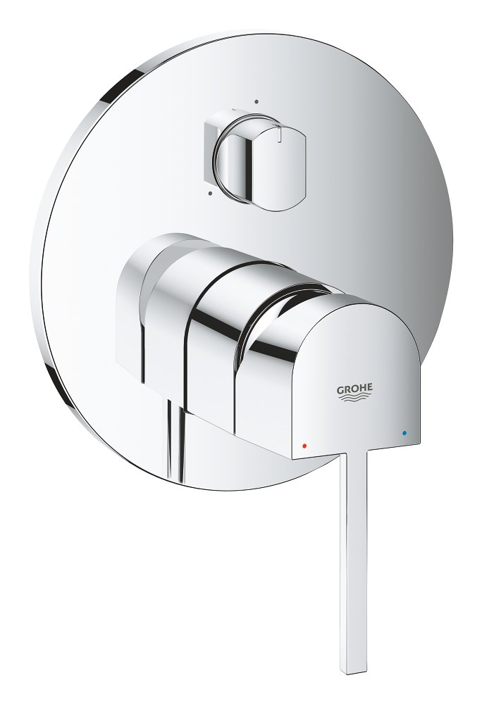 GROHE GROHE Plus Single lever mixer with 3 way diverter — Chrome