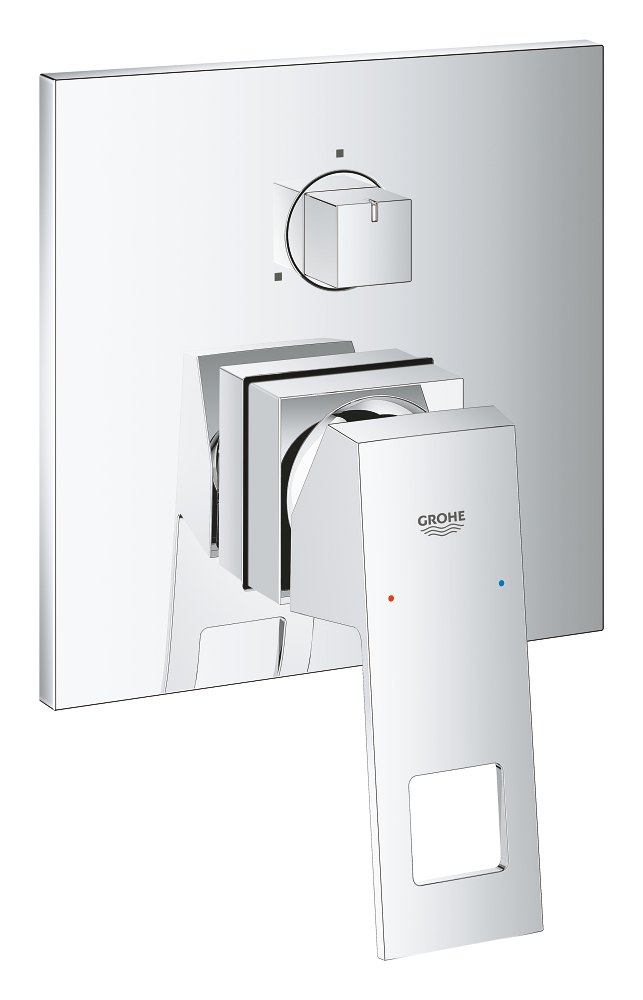 GROHE Eurocube Single lever mixer with 3 way diverter — Chrome