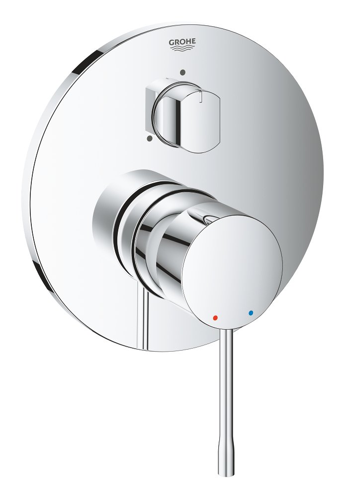 GROHE Essence Single lever mixer with 3 way diverter HIGH — Chrome