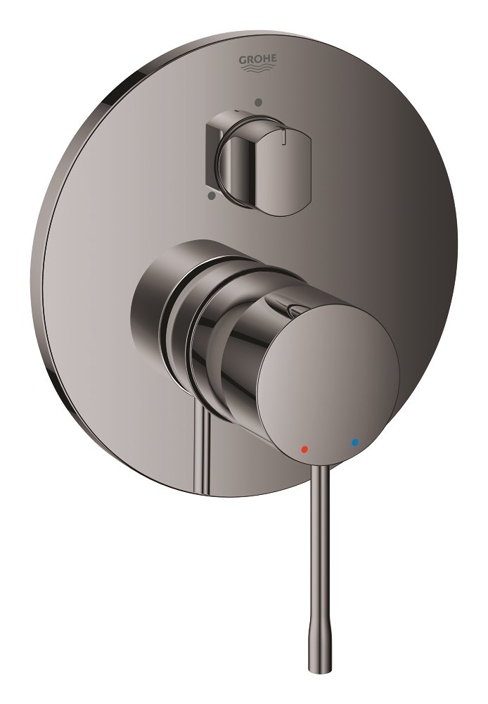 GROHE Essence Single lever mixer with 3 way diverter — Hard Graphite