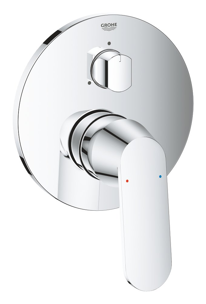 GROHE Eurosmart Cosmopolitan Single lever mixer with 3 way diverter — Chrome