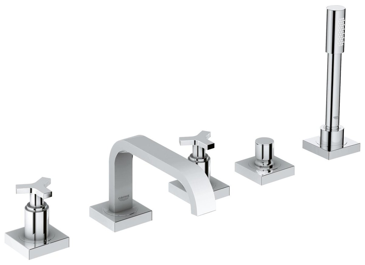 GROHE Allure Five hole bath combination — Chrome