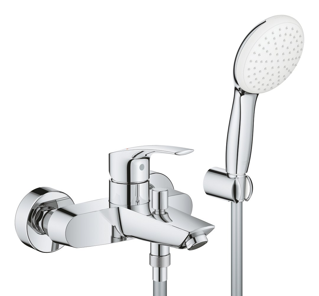 GROHE Eurosmart Single lever bath mixer 1/2" — Chrome