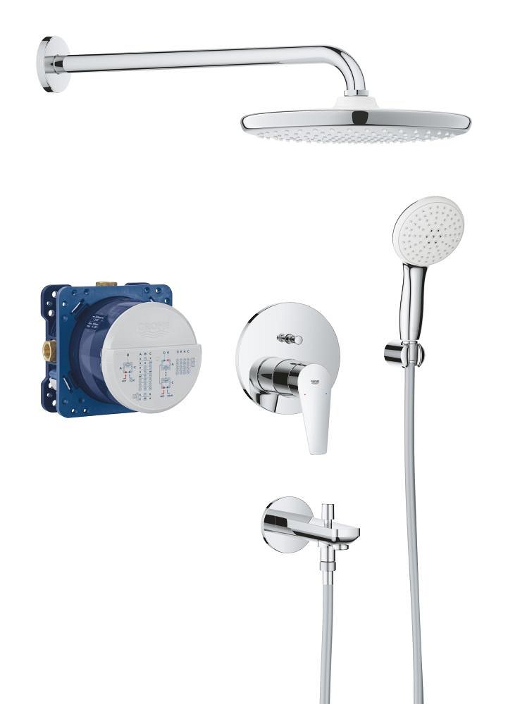 GROHE BauEdge Concealed shower system with Tempesta 250 — Chrome