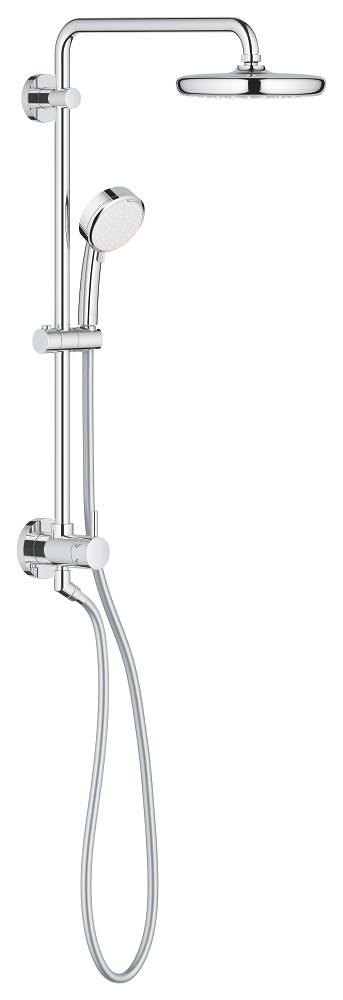 GROHE Retrofit System 210 Shower system with diverter for wall mounting — Chrome
