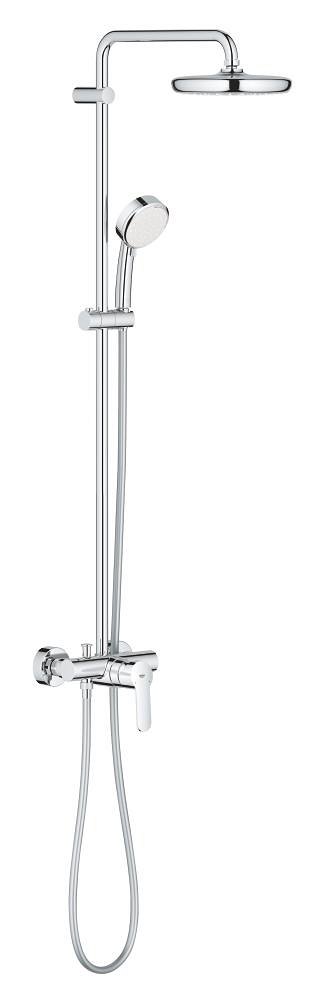GROHE Tempesta Cosmopolitan System 210 Shower system with single lever mixer for wall mounting — Chrome