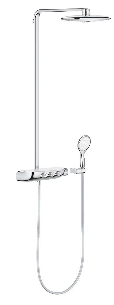 GROHE Rainshower System SmartControl Duo 360 Shower system with thermostat for wall mounting — Chrome