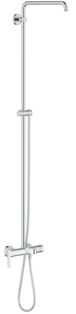 GROHE Euphoria System Shower system with single lever bath mixer for wall mounting — Chrome