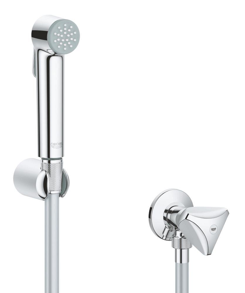 GROHE Tempesta F Trigger Spray 30 Wall holder set with angle valve 1 spray — Chrome