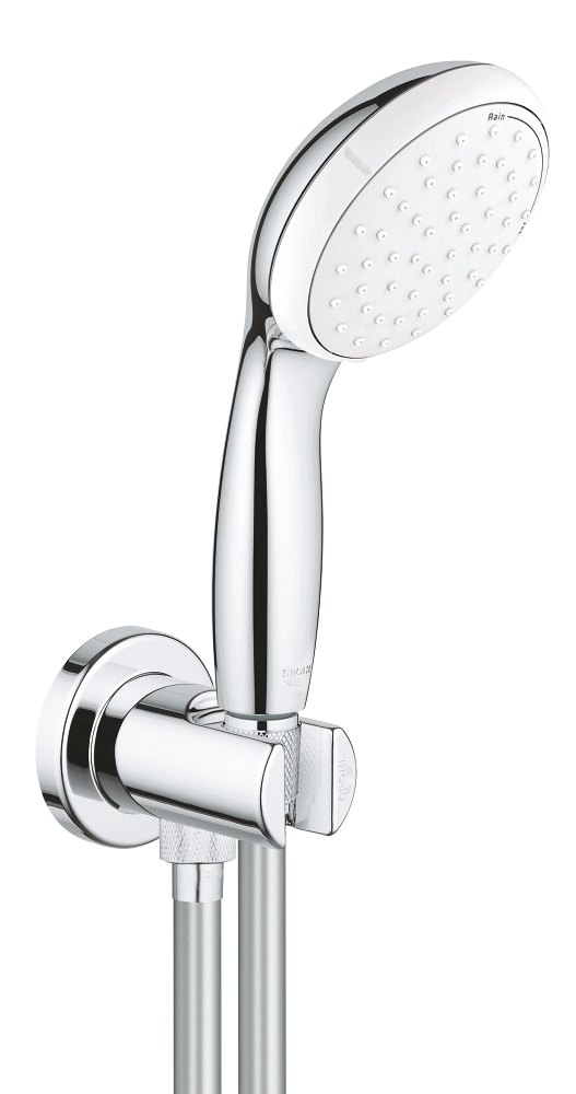 GROHE Tempesta 100 Wall holder set 2 sprays — Chrome