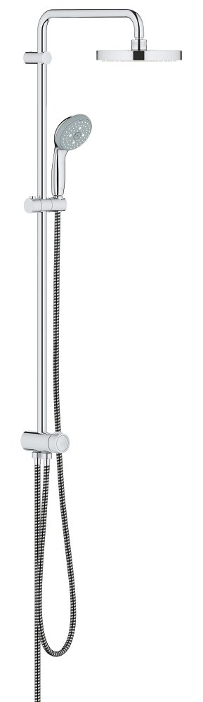 GROHE Tempesta System 200 Flex shower system with diverter for wall mounting — Chrome