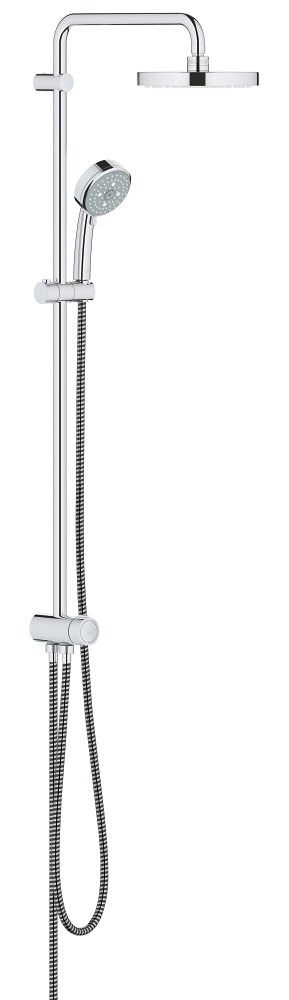 GROHE Tempesta Cosmopolitan System 200 Flex shower system with diverter for wall mounting — Chrome
