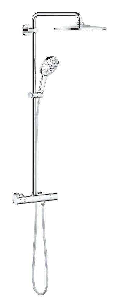 GROHE Rainshower SmartActive 310 Shower system with thermostat for wall mounting — Chrome