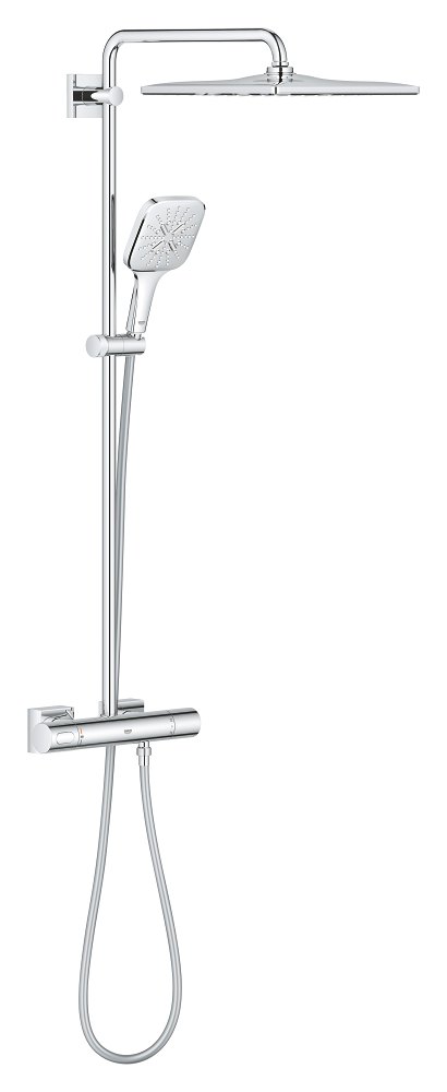 GROHE Rainshower SmartActive 310 Shower system with thermostat for wall mounting — Chrome