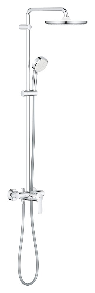 GROHE Tempesta Cosmopolitan System 250 Shower system with single lever mixer for wall mounting — Chrome