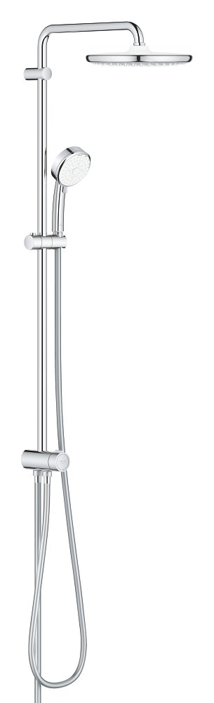 GROHE Tempesta Cosmopolitan System 250 Flex shower system with diverter for wall mounting — Chrome