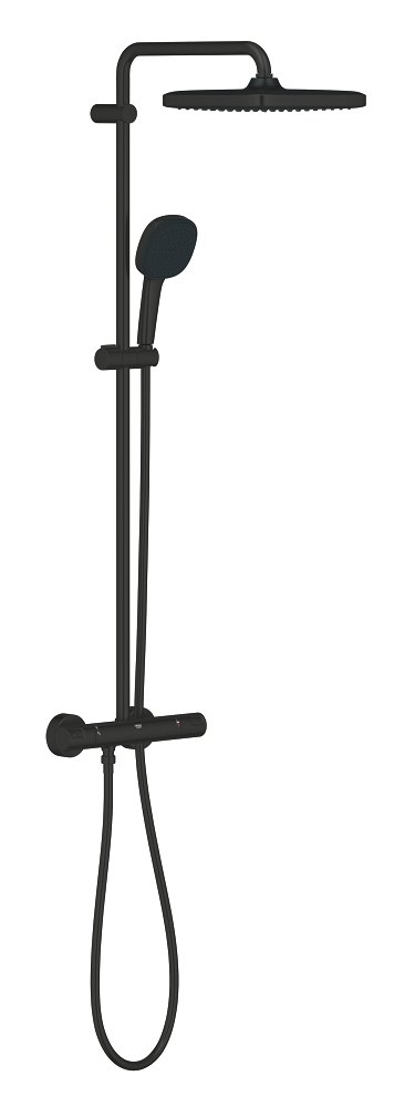 GROHE Vitalio Comfort 250 Shower system with thermostat for wall mounting — Chrome