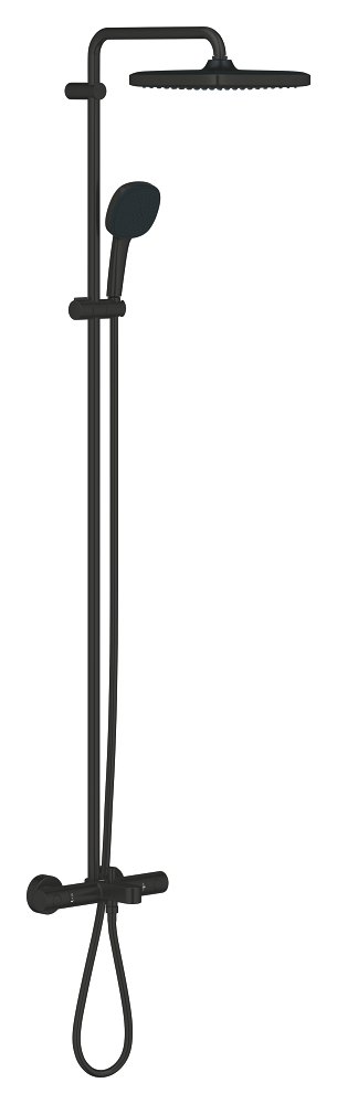 GROHE Vitalio Comfort 250 Shower system with bath thermostat for wall mounting — Chrome