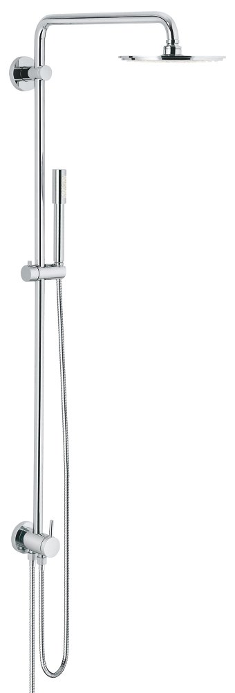 GROHE Rainshower System 210 Shower system with diverter for wall mounting — Chrome