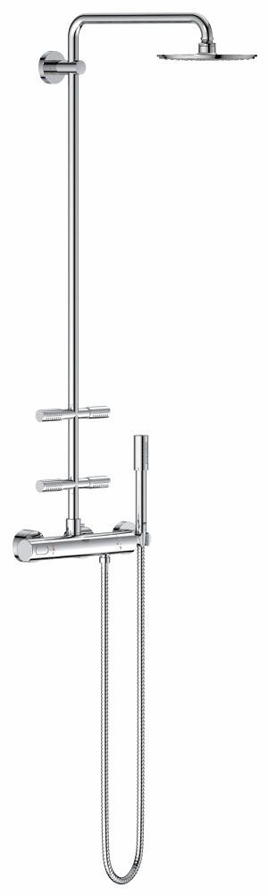 GROHE Rainshower System 210 Shower system with thermostat and side showers — Chrome