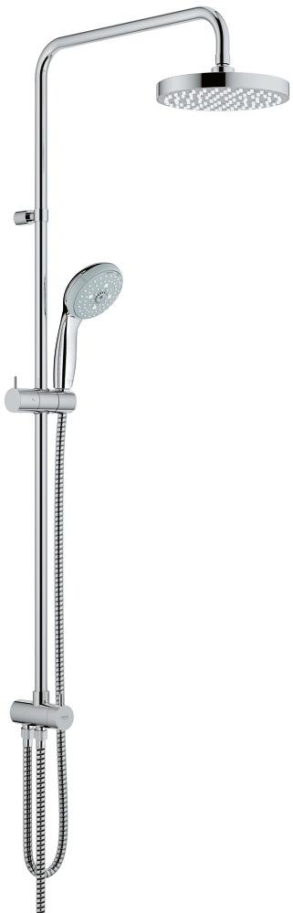 GROHE Tempesta System 200 Shower system with diverter for wall mounting — Chrome