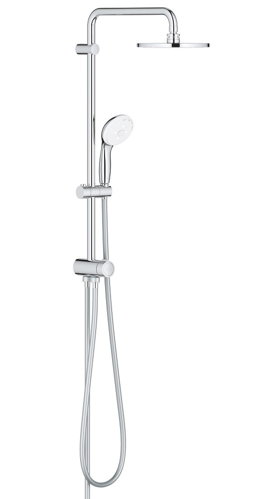 GROHE Tempesta System 200 Flex shower system with diverter for wall mounting — Chrome