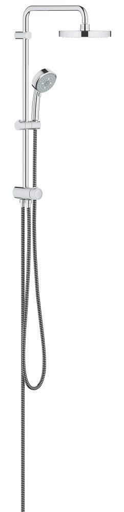 GROHE Tempesta Cosmopolitan System 200 Flex shower system with diverter for wall mounting — Chrome