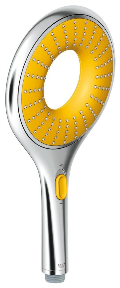 GROHE Rainshower Icon 150 Hand shower 2 sprays Yellow — Chrome
